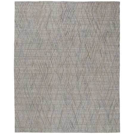 Feizy Elias 9' x 12' Abstract Indoor Rectangular Area Rug Gray / Blue