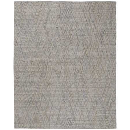 Feizy Elias 2' x 3' Abstract Indoor Rectangular Throw Rug Gray / Blue