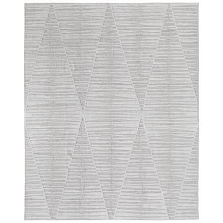 Feizy Elias 12' x 15' Geometric Indoor Rectangular Area Rug in Ivory / Tan Ivory / Tan