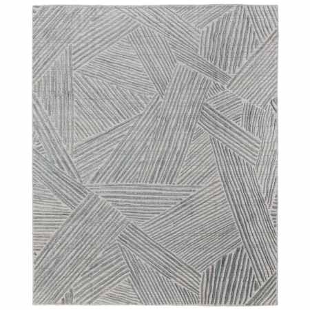 Feizy Elias 5' x 8' Abstract Indoor Rectangular Area Rug in Green / Ivory / Tan Green / Ivory / Tan