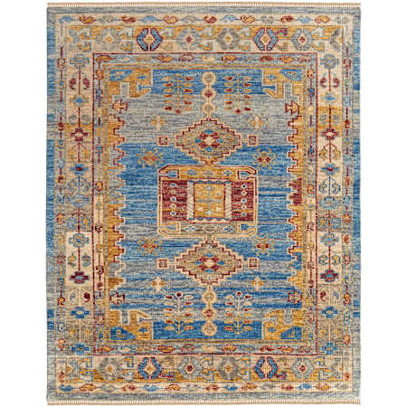 Feizy Fillmore 12' x 15' Geometric Indoor Rectangular Area Rug Blue / Yellow / Red