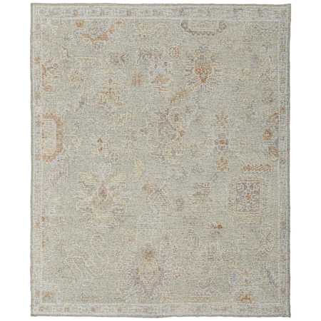 Feizy Grafton 8-1/2' x 11-1/2' Vintage Indoor Rectangular Area Rug in Gray / Green / Blue Gray / Green / Blue