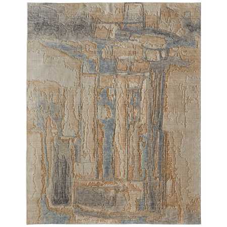 Feizy Jaxson 9' x 12' Abstract Indoor Rectangular Area Rug in Tan / Brown / Gray Tan / Brown / Gray