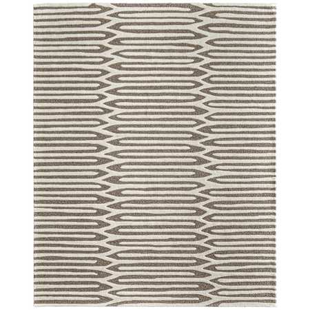 Feizy Kimball 9' x 12' Abstract Indoor Rectangular Area Rug in Taupe / Ivory Taupe / Ivory