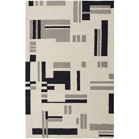 Feizy Maguire 10' x 14' Abstract Indoor Rectangular Area Rug Ivory / Taupe