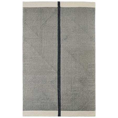 Feizy Maguire 9' x 12' Abstract Indoor Rectangular Area Rug Taupe / Black