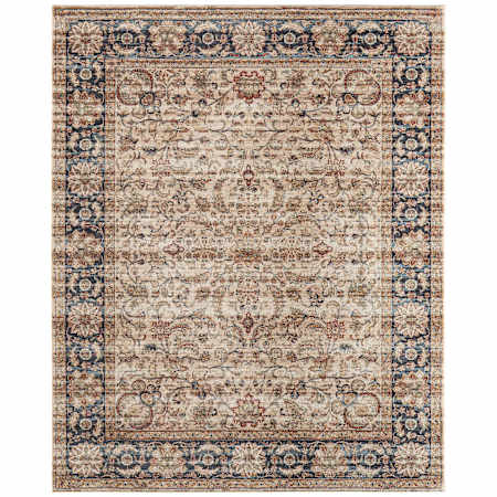 Feizy Pearson 12' x 15' Vintage Indoor Rectangular Area Rug in Ivory / Tan / Blue Ivory / Tan / Blue