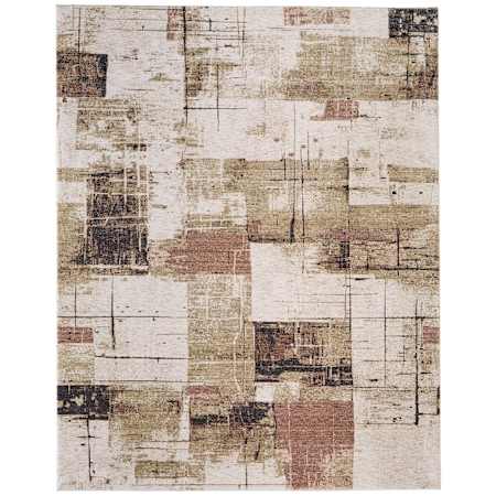 Feizy Pearson 12' x 15' Abstract Indoor Rectangular Area Rug in Ivory / Green / Brown Ivory / Green / Brown