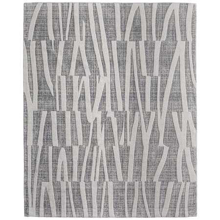 Feizy Peconic 9' x 12' Abstract Indoor Rectangular Area Rug Gray / Ivory