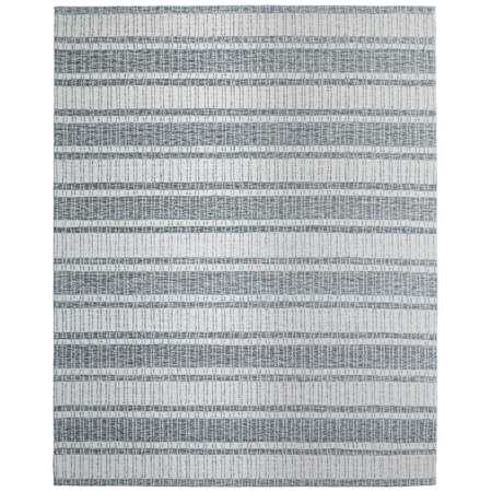 Feizy Aberdeen 12' x 15' Striped Indoor Rectangular Area Rug Gray / White
