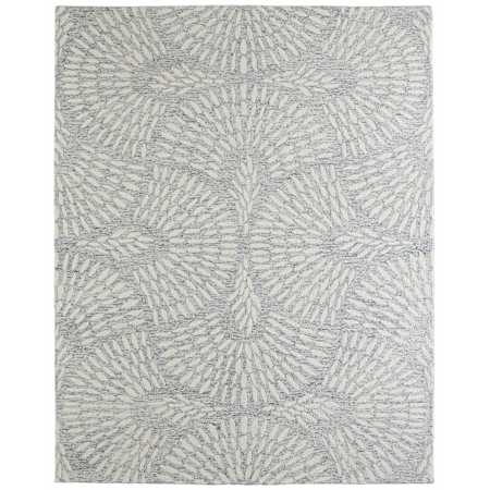 Feizy Wallace 12' x 15' Geometric Indoor Rectangular Area Rug in Gray / Ivory Gray / Ivory