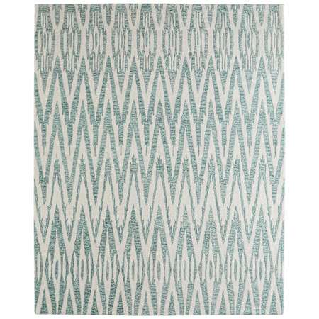 Feizy Wallace 10' x 14' Chevron Indoor Rectangular Area Rug Blue / White