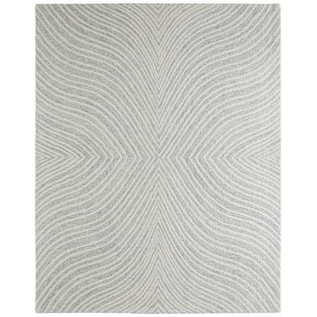 Feizy Wallace 12' x 15' Abstract Indoor Rectangular Area Rug in Gray / Ivory Gray / Ivory