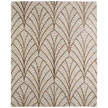 Feizy Wallace 10' x 14' Moroccan & Tribal Indoor Rectangular Area Rug White / Brown