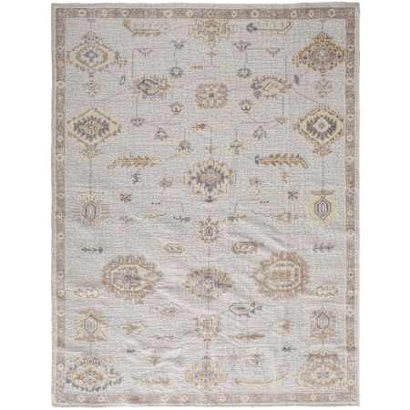 Feizy Wendover 8' x 10' Vintage Indoor Rectangular Area Rug in Ivory / Orange Ivory / Orange