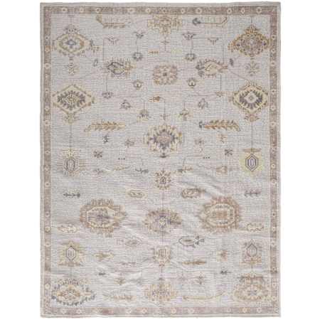Feizy Wendover 2' x 3' Vintage Indoor Rectangular Throw Rug in Ivory / Orange Ivory / Orange