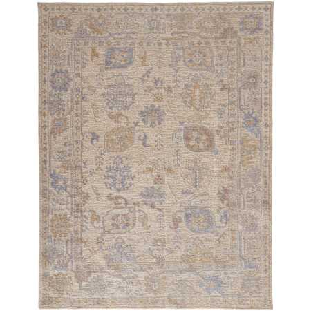 Feizy Wendover 9' x 12' Vintage Indoor Rectangular Area Rug in Tan / Orange / Blue Tan / Orange / Blue