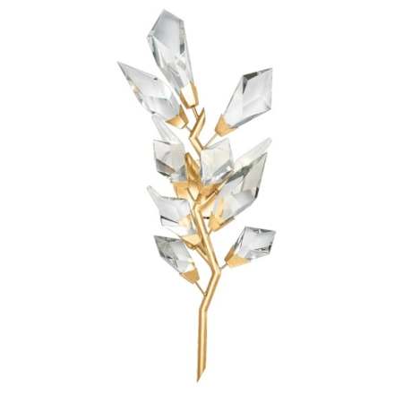Fine Art Handcrafted Lighting Foret 3 Light 27" Tall Wall Sconce Gold Leaf