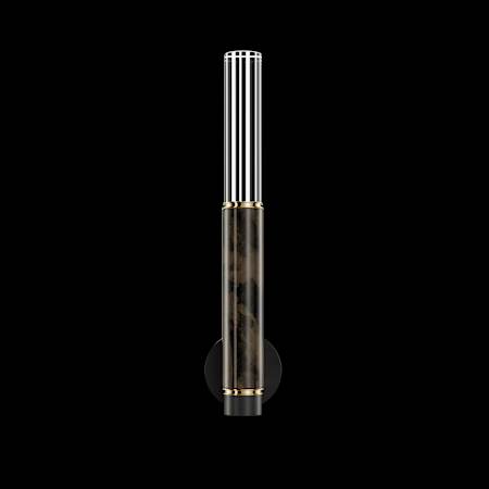 Fine Art Handcrafted Lighting Antonia 22" Tall LED Wall Sconce Black / Brass / Charcoal