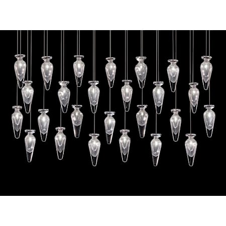 Fine Art Handcrafted Lighting Essence 26 Light 54" Wide LED Linear Pendant Gold / Clear