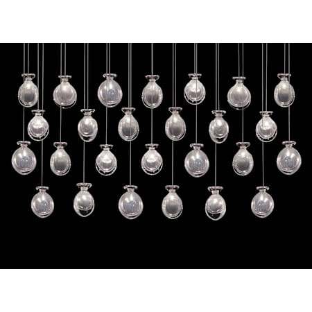 Fine Art Handcrafted Lighting Essence 26 Light 54" Wide LED Linear Pendant Gold / Clear