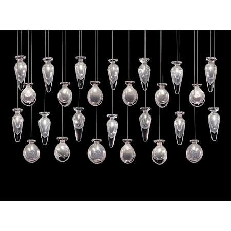 Fine Art Handcrafted Lighting Essence 26 Light 54" Wide LED Linear Pendant Gold / Clear