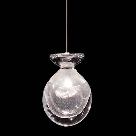 Fine Art Handcrafted Lighting Essence 7" Wide LED Mini Pendant Gold / Clear