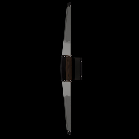 Fine Art Handcrafted Lighting Blade 36" Tall Wall Sconce Black
