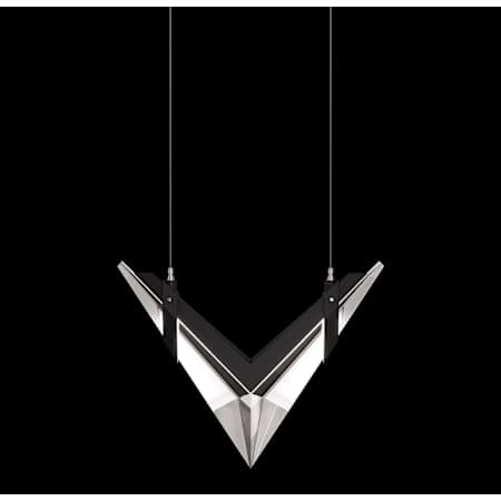 Fine Art Handcrafted Lighting Blade 14" Wide Linear Pendant Black