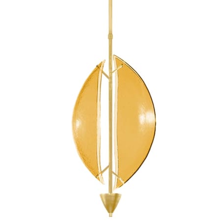 Fine Art Handcrafted Lighting Embark 11" Wide LED Pendant Gold / Amber