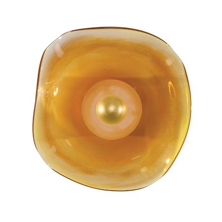 Fine Art Handcrafted Lighting Embark 16" Tall LED Wall Sconce Gold / Amber