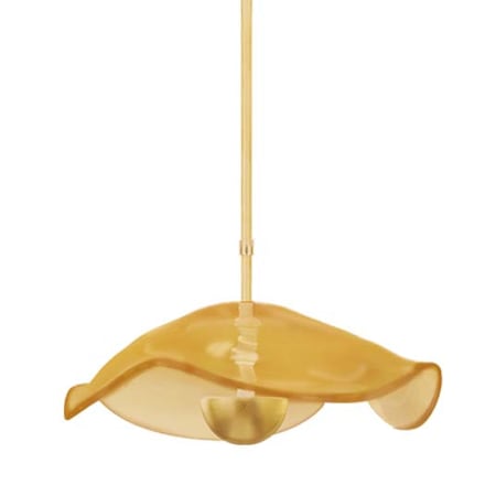 Fine Art Handcrafted Lighting Embark 12" Wide LED Pendant Gold / Amber