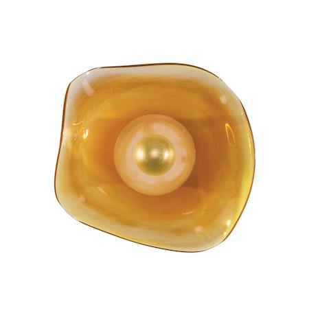 Fine Art Handcrafted Lighting Embark 12" Tall LED Wall Sconce Gold / Amber