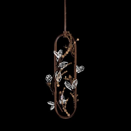 Fine Art Handcrafted Lighting Volare 12" Wide Pendant Brushed Bronze