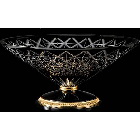 Fine Art Handcrafted Lighting Mariner Luxury 7" Tall Crystal Vase Antique Gold Plated