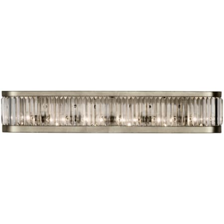 Fine Art Handcrafted Lighting Crystal Enchantment Six-Light Wall Sconce with Multi-Faceted Crystal Panels Silver Leaf