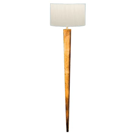 Fine Art Handcrafted Lighting Portobello Road Single-Light Wall Sconce with Hand-Tailored Silk Shade Gold Leaf