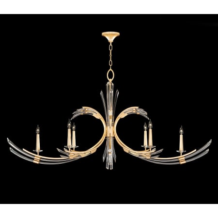 Fine Art Handcrafted Lighting Trevi 6 Light 68" Wide Crystal Abstract Chandelier Bronze