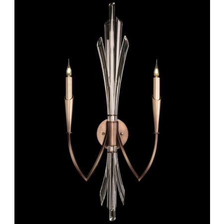 Fine Art Handcrafted Lighting Trevi 2 Light 33" Tall Wall Sconce Bronze