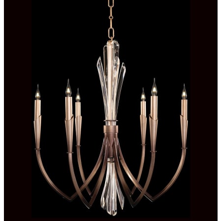 Fine Art Handcrafted Lighting Trevi 6 Light 26" Wide Crystal Candle Style Chandelier Bronze