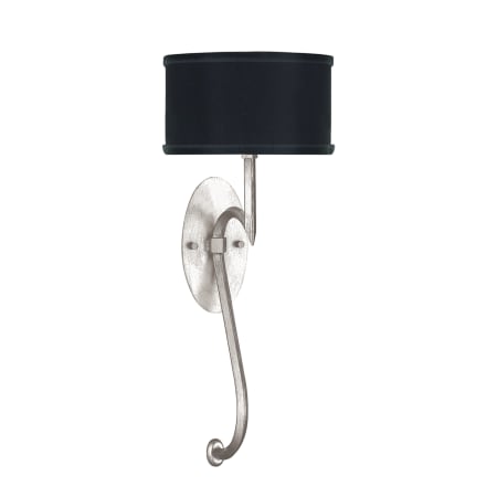Fine Art Handcrafted Lighting Allegretto 22" Tall Wall Sconce Silver Leaf / Black