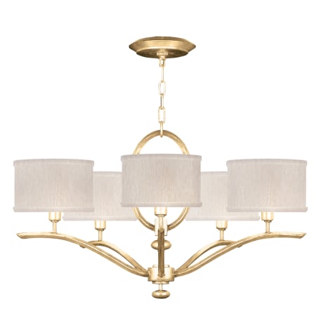 Fine Art Handcrafted Lighting Allegretto 5 Light 29" Wide Chandelier Gold Leaf / Champagne