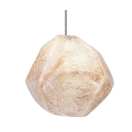 Fine Art Handcrafted Lighting Natural Inspirations 6" Wide LED Crystal Mini Pendant Gold