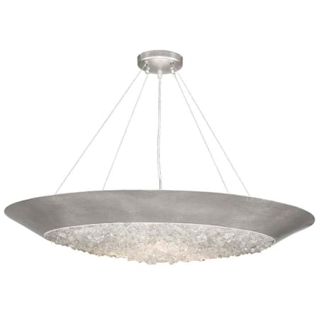 Fine Art Handcrafted Lighting Arctic Halo 3 Light 4-1/2" High Crystal Chandelier Silver
