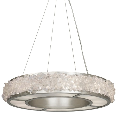 Fine Art Handcrafted Lighting 12 Light 30" Wide Drum Chandelier Silver Leaf