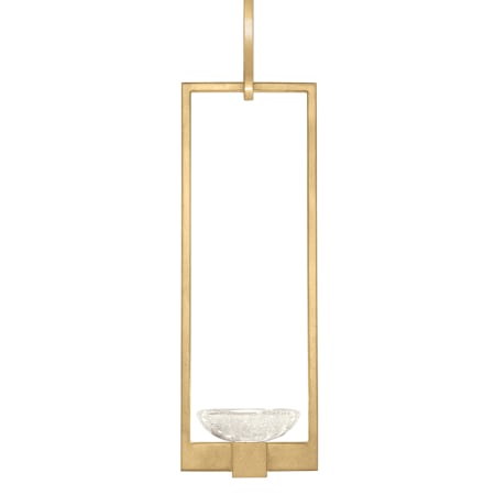 Fine Art Handcrafted Lighting Delphi Single Light 7" Wide LED Mini Pendant Gold Toned Silver Leaf