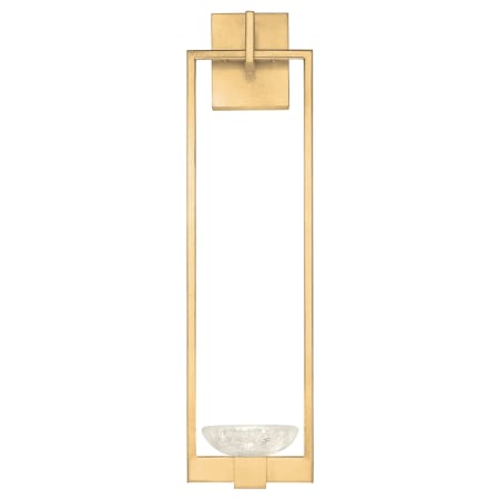 Fine Art Handcrafted Lighting Delphi Single Light 27" Tall LED Wall Sconce Gold Toned Silver Leaf