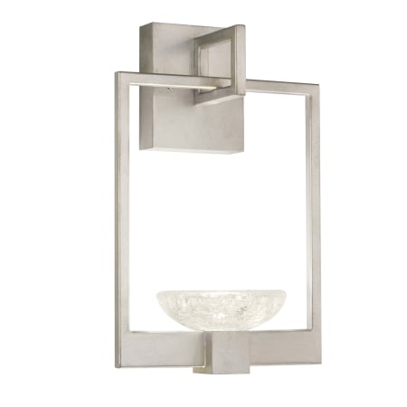 Fine Art Handcrafted Lighting Delphi Single Light 15" Tall LED Wall Sconce Silver Leaf