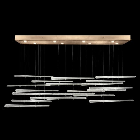 Fine Art Handcrafted Lighting Elevate 8 Light 62" Wide LED Crystal Chandelier Gold Leaf / Crystal Stardust