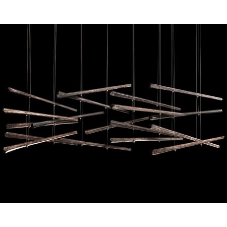 Fine Art Handcrafted Lighting Elevate 8 Light 62" Wide LED Abstract Multi Light Pendant Gold Leaf